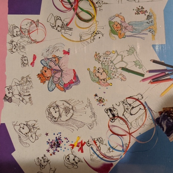 Y2K Greeting Card Create Your Own Designs Bears VTG 2000 Craft Kit - Picture 7 of 9